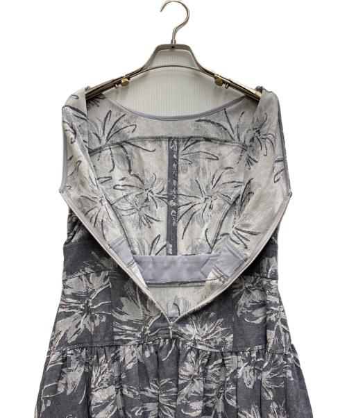 HER LIP TO（ハーリップトゥ）Her lip to (ハーリップトゥ) Floral Jacquard Midi Dress ブルー サイズ:Sの古着・服飾アイテム