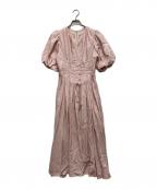 HER LIP TOハーリップトゥ）の古着「Fountain Lace Up Bow Dress」｜ピンク