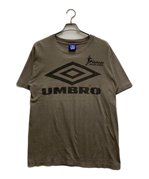 UMBRO（アンブロ）UMBRO (アンブロ) 90s ロゴプリントtシャツ ブラウン サイズ:Mの古着・服飾アイテム