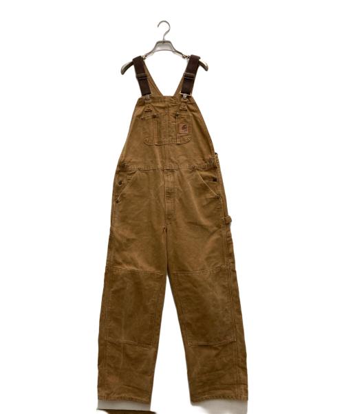 CarHartt（カーハート）CarHartt (カーハート) ダックオーバーオール ブラウン サイズ:Ｗ34の古着・服飾アイテム