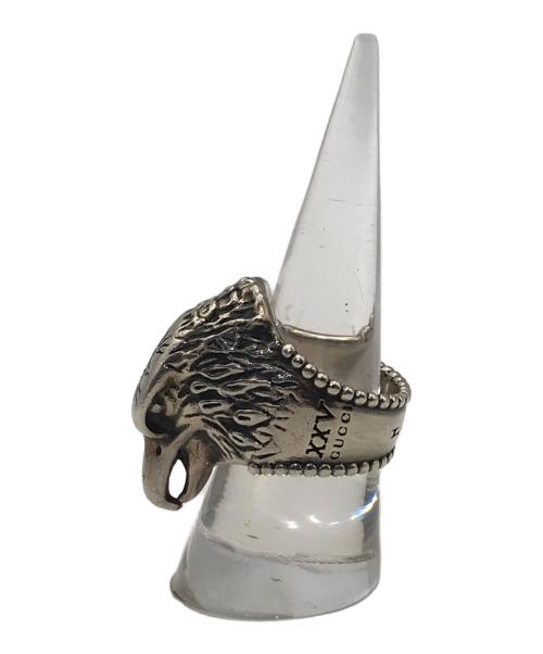 GUCCI（グッチ）GUCCI (グッチ) ANGER FOREST イーグルヘッドリング シルバー サイズ:15刻印（実寸14号）の古着・服飾アイテム