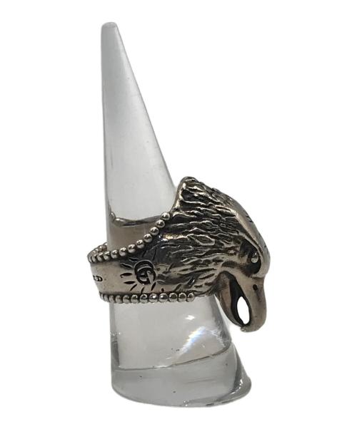 GUCCI（グッチ）GUCCI (グッチ) ANGER FOREST イーグルヘッドリング シルバー サイズ:15刻印（実寸14号）の古着・服飾アイテム