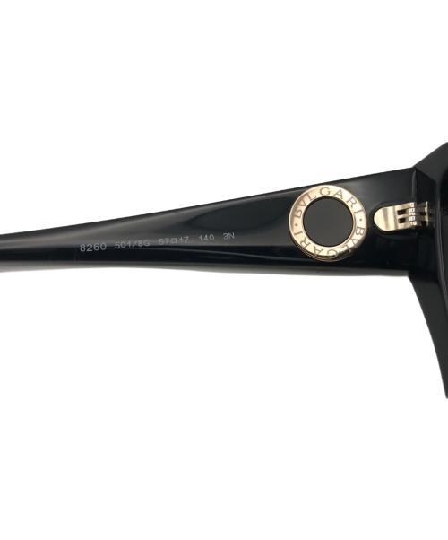 BVLGARI（ブルガリ）BVLGARI (ブルガリ) スクエアサングラス ブラック サイズ:57□17-140の古着・服飾アイテム