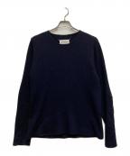 Maison Margielaメゾンマルジェラ）の古着「エルボーパッチリブニット」｜ネイビー