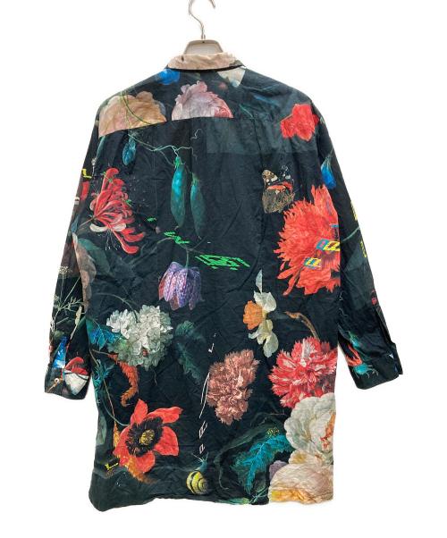 PAUL SMITH（ポールスミス）Paul Smith (ポールスミス) フラワープリントロングシャツ ブラック サイズ:Lの古着・服飾アイテム