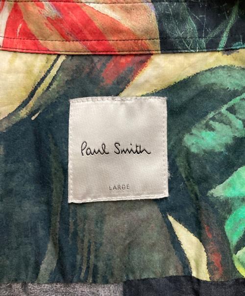 PAUL SMITH（ポールスミス）Paul Smith (ポールスミス) フラワープリントロングシャツ ブラック サイズ:Lの古着・服飾アイテム