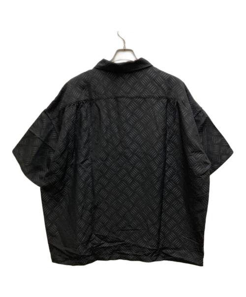 TIGHTBOOTH PRODUCTION（タイトブースプロダクション）TIGHTBOOTH PRODUCTION (タイトブースプロダクション) CHECKER PLATE HALF ZIP SHIRT ブラック サイズ:Lの古着・服飾アイテム