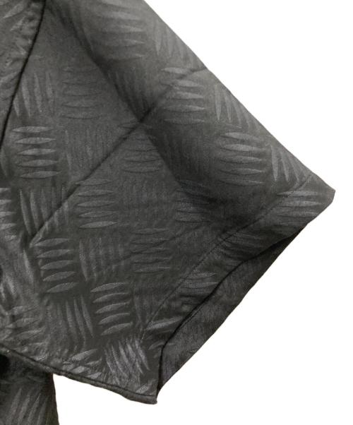 TIGHTBOOTH PRODUCTION（タイトブースプロダクション）TIGHTBOOTH PRODUCTION (タイトブースプロダクション) CHECKER PLATE HALF ZIP SHIRT ブラック サイズ:Lの古着・服飾アイテム