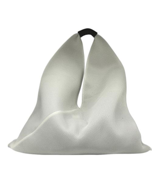 MM6 Maison Margiela（エムエムシックスメゾンマルジェラ）MM6 Maison Margiela (エムエムシックスメゾンマルジェラ) ジャパニーズメッシュトートバッグ ホワイトの古着・服飾アイテム