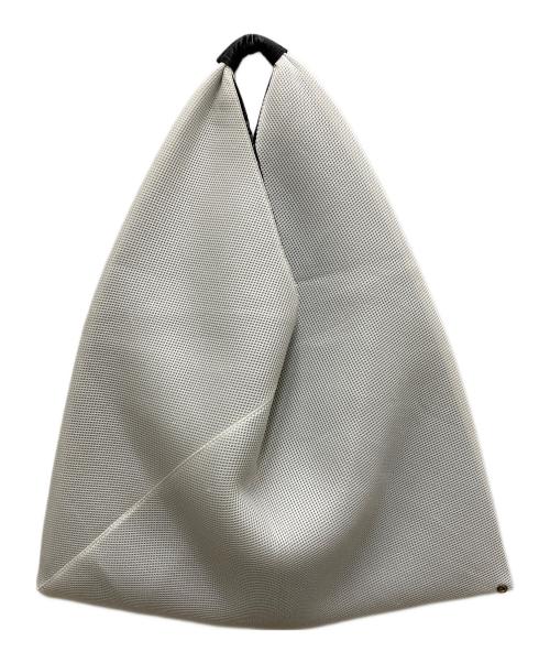 MM6 Maison Margiela（エムエムシックスメゾンマルジェラ）MM6 Maison Margiela (エムエムシックスメゾンマルジェラ) ジャパニーズメッシュトートバッグ ホワイトの古着・服飾アイテム
