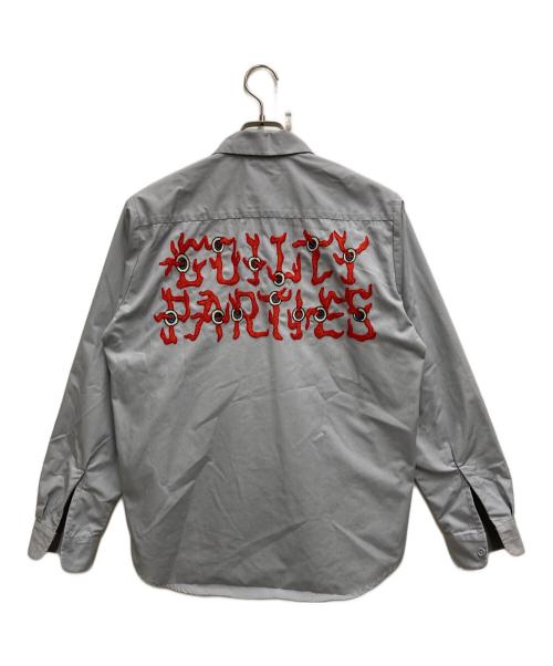 WACKO MARIA（ワコマリア）WACKO MARIA (ワコマリア) バックアイデザインロゴシャツ グレー サイズ:Ｓの古着・服飾アイテム