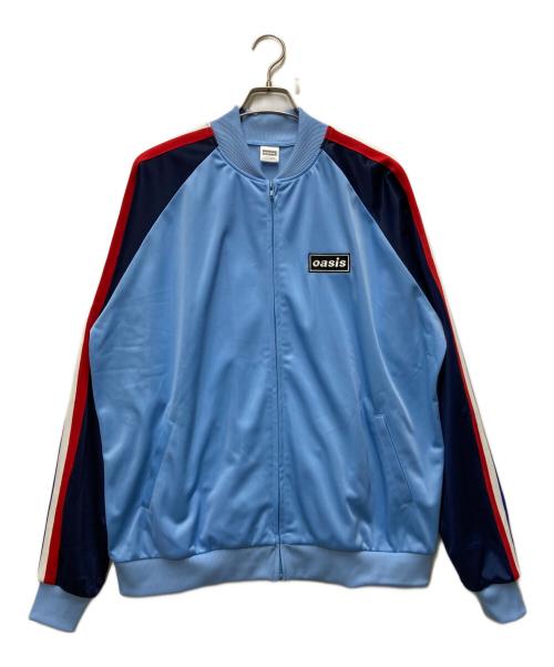 oasis（オアシス）oasis (オアシス) 30周年記念トラックジャケット ブルー サイズ:Lの古着・服飾アイテム