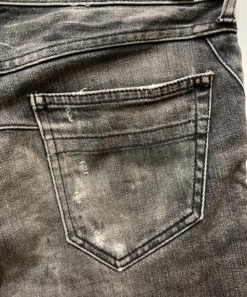 n(n) by NUMBER (N)INE（エヌエヌバイナンバーナイン）n(n) by NUMBER (N)INE (エヌエヌバイナンバーナイン) ダメージ加工デニムパンツ グレー サイズ:76cm (W30)の古着・服飾アイテム
