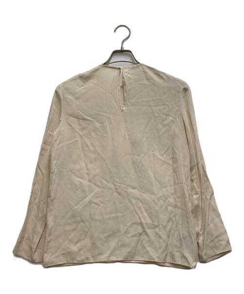 MIU MIU（ミュウミュウ）MIU MIU (ミュウミュウ) スター刺繍シルクブラウス ベージュ サイズ:38の古着・服飾アイテム