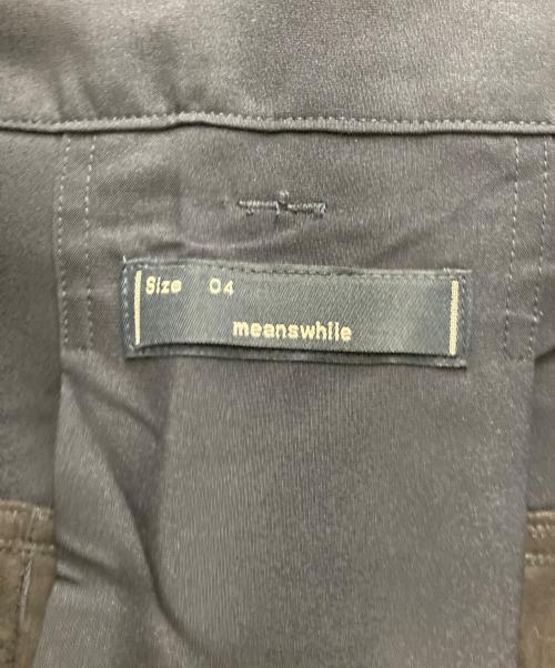 meanswhile（ミーンズワイル）meanswhile (ミーンズワイル) Luggage Cargo Shorts ネイビー サイズ:4の古着・服飾アイテム