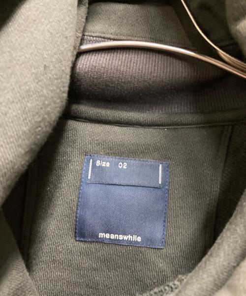 meanswhile（ミーンズワイル）meanswhile (ミーンズワイル) Luggage Hoodie チャコールグレー サイズ:2の古着・服飾アイテム