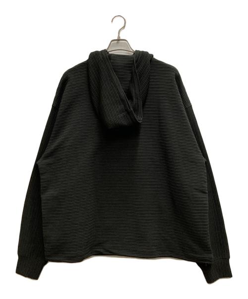 meanswhile（ミーンズワイル）meanswhile (ミーンズワイル) Uneven Fabric Anorak Parka グレー サイズ:3の古着・服飾アイテム