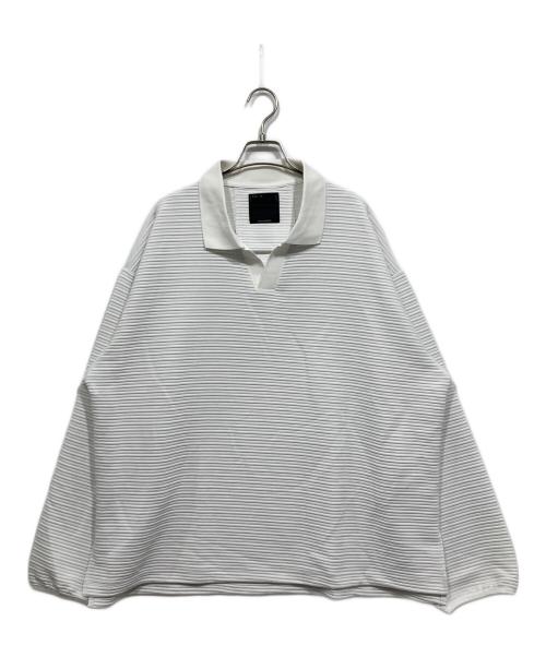 meanswhile（ミーンズワイル）meanswhile (ミーンズワイル) Uneven Anonymous L/S Game SH ホワイト サイズ:4の古着・服飾アイテム