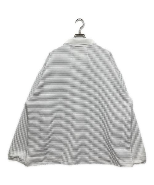 meanswhile（ミーンズワイル）meanswhile (ミーンズワイル) Uneven Anonymous L/S Game SH ホワイト サイズ:4の古着・服飾アイテム