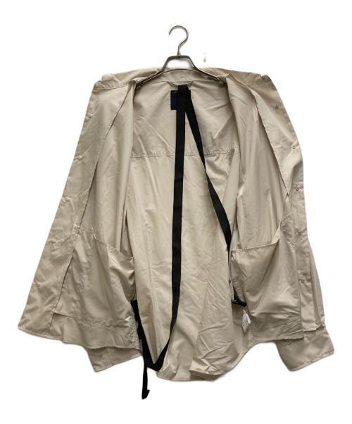 meanswhile（ミーンズワイル）meanswhile (ミーンズワイル) Feather Smooth Snap SH ベージュ サイズ:3の古着・服飾アイテム