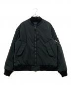 meanswhileミーンズワイル）の古着「Loop Zip MA1」｜ブラック