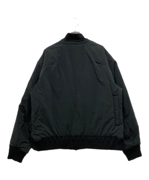 meanswhile（ミーンズワイル）meanswhile (ミーンズワイル) Loop Zip MA1 ブラック サイズ:2の古着・服飾アイテム