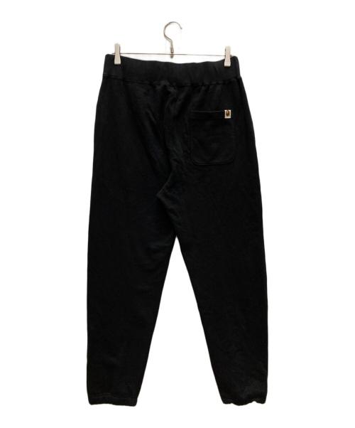 A BATHING APE（ア ベイシング エイプ）A BATHING APE (ア ベイシング エイプ) COLLEGE WIDE FIT SWEAT PANTS ブラック サイズ:Mの古着・服飾アイテム
