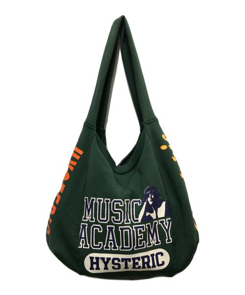 Hysteric Glamour（ヒステリックグラマー）Hysteric Glamour (ヒステリックグラマー) スウェットバッグ グリーンの古着・服飾アイテム