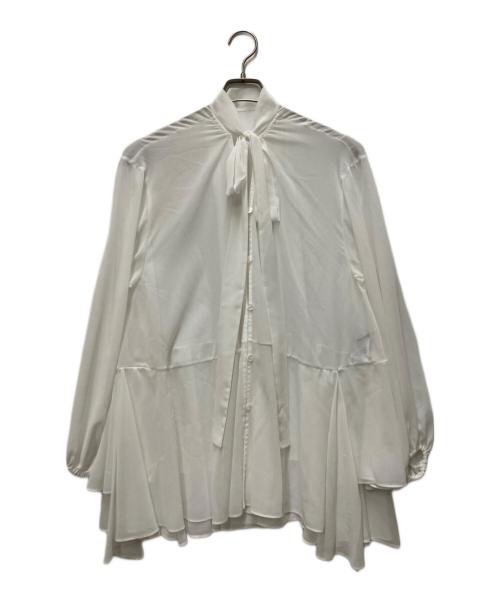 styling/（スタイリング）styling/ (スタイリング) フレアシフォン2WAYブラウス ホワイト サイズ:ONE SIZEの古着・服飾アイテム