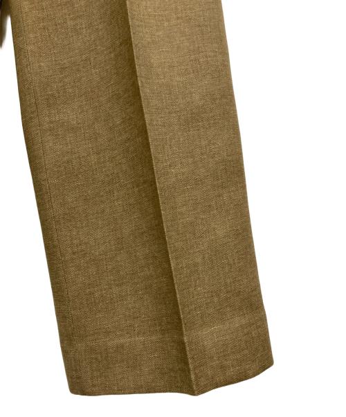 FENDI（フェンディ）FENDI (フェンディ) サイドラインウールタックパンツ ブラウン サイズ:36の古着・服飾アイテム