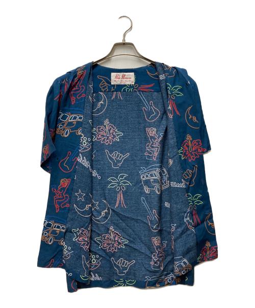 Aloha Blossom（アロハブロッサム）Aloha Blossom (アロハブロッサム) レーヨンアロハシャツ ブルー サイズ:38の古着・服飾アイテム