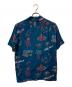 Aloha Blossom (アロハブロッサム) レーヨンアロハシャツ ブルー サイズ:38：8000円