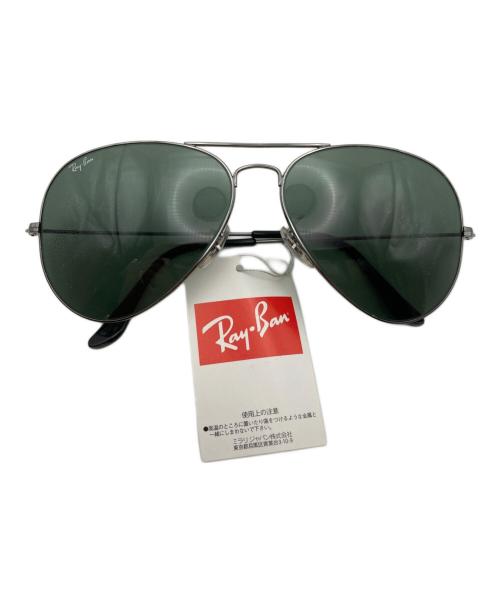 RAY-BAN（レイバン）RAY-BAN (レイバン) アビエーターサングラス ブラック×グリーン サイズ:表記なしの古着・服飾アイテム