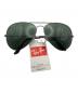RAY-BAN（レイバン）の古着「アビエーターサングラス」｜ブラック×グリーン