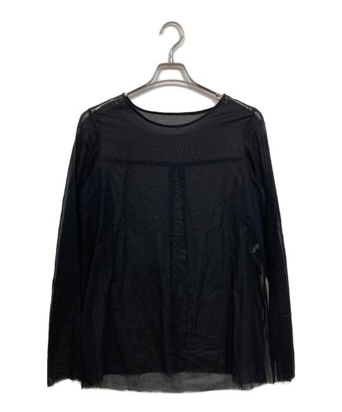 R'IAM PLAGE（リアム プラージュ）R'IAM Plage (リアム プラージュ) シアーブラウス ブラック サイズ:記載なしの古着・服飾アイテム