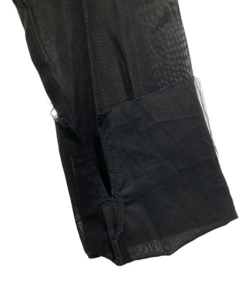 R'IAM PLAGE（リアム プラージュ）R'IAM Plage (リアム プラージュ) シアーブラウス ブラック サイズ:記載なしの古着・服飾アイテム