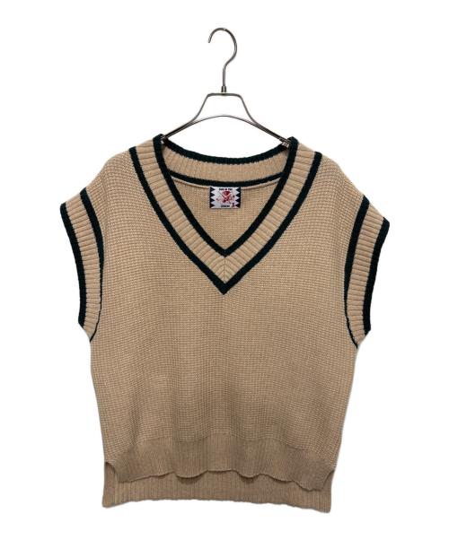 son of the cheese（（サノバチーズ））SON OF THE CHEESE (（サノバチーズ）) チルデンニット ベージュ サイズ:Ｓの古着・服飾アイテム