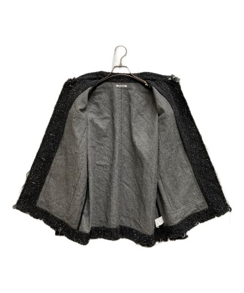 SLY JEANS（スライ ジーンズ）SLY JEANS (スライ ジーンズ) グレイン ツイード ジャケット ブラック サイズ:不明の古着・服飾アイテム