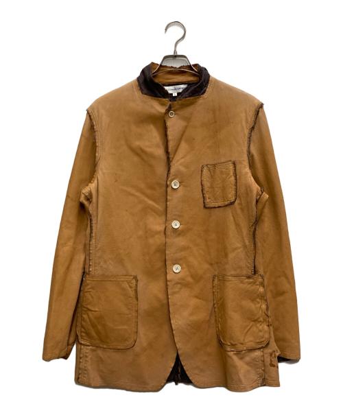 COMME des GARCONS SHIRT（コムデギャルソンシャツ）COMME des GARCONS SHIRT (コムデギャルソンシャツ) ピックレザーカバーオール ブラウン サイズ:Ⅼの古着・服飾アイテム