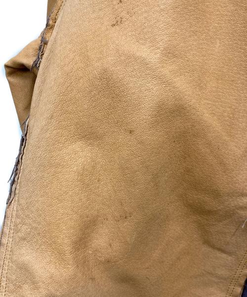 COMME des GARCONS SHIRT（コムデギャルソンシャツ）COMME des GARCONS SHIRT (コムデギャルソンシャツ) ピックレザーカバーオール ブラウン サイズ:Ⅼの古着・服飾アイテム