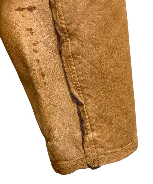 COMME des GARCONS SHIRT（コムデギャルソンシャツ）COMME des GARCONS SHIRT (コムデギャルソンシャツ) ピックレザーカバーオール ブラウン サイズ:Ⅼの古着・服飾アイテム