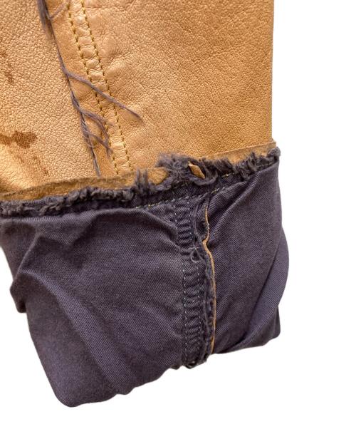 COMME des GARCONS SHIRT（コムデギャルソンシャツ）COMME des GARCONS SHIRT (コムデギャルソンシャツ) ピックレザーカバーオール ブラウン サイズ:Ⅼの古着・服飾アイテム