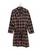 N.HOOLYWOOD×UNDERCOVERエヌ ハリウッド×アンダーカバー）の古着「チェックガウンコート」｜レッド