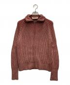 VOLTAGE CONTROL FIELTERヴォルテージコントロールフィルター）の古着「Voltage Control Filter Wool Rib Drivers Knit」｜レッド