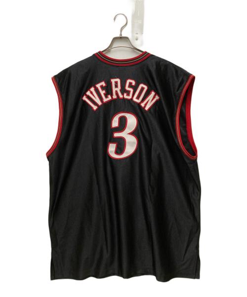 Champion（チャンピオン）Champion (チャンピオン) NBA SIXERSゲームシャツ ブラック サイズ:XXXLの古着・服飾アイテム