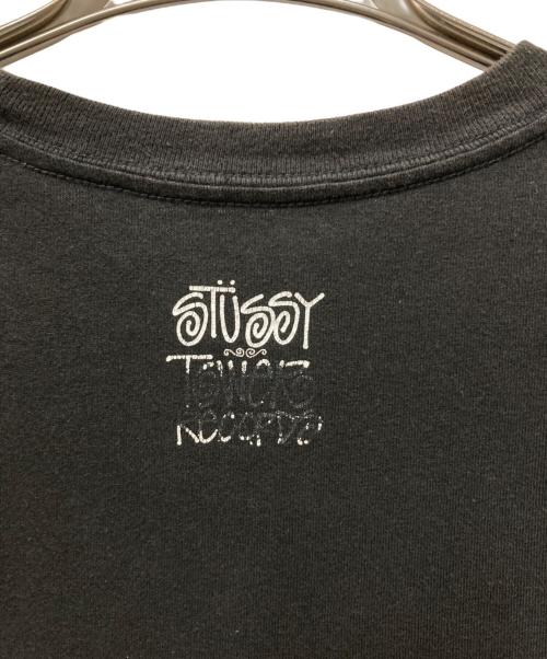 stussy（ステューシー）stussy (ステューシー) NO MUSIC NO LIFE Tee ブラック サイズ:Ｌの古着・服飾アイテム