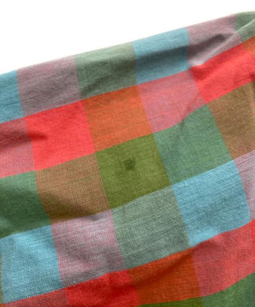 Sandy mac Donald（サンディマクドナルド）Sandy Mac Donald (サンディマクドナルド) 60s半袖チェックシャツ レッド×グリーン サイズ:Mの古着・服飾アイテム