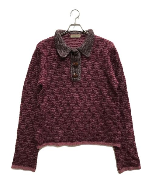 NAMACHEKO（ナマチェコ）NAMACHEKO (ナマチェコ) Swey Polo in Pistachio ピンク サイズ:38の古着・服飾アイテム