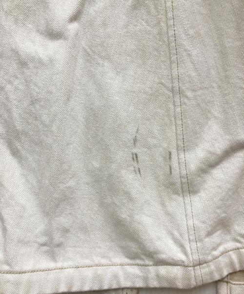 Mame Kurogouchi（マメクロゴウチ）mame kurogouchi (マメクロゴウチ) Floral Embossed Denim Skirt ホワイト サイズ:1の古着・服飾アイテム