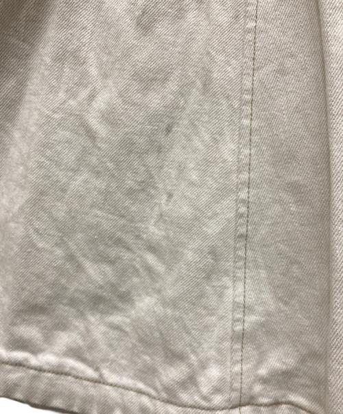 Mame Kurogouchi（マメクロゴウチ）mame kurogouchi (マメクロゴウチ) Floral Embossed Denim Skirt ホワイト サイズ:1の古着・服飾アイテム